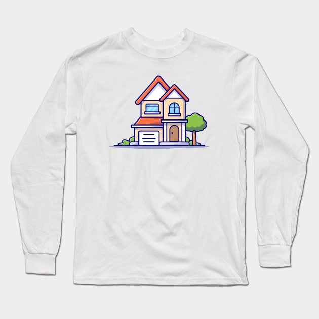 House Building (3) Long Sleeve T-Shirt by Catalyst Labs